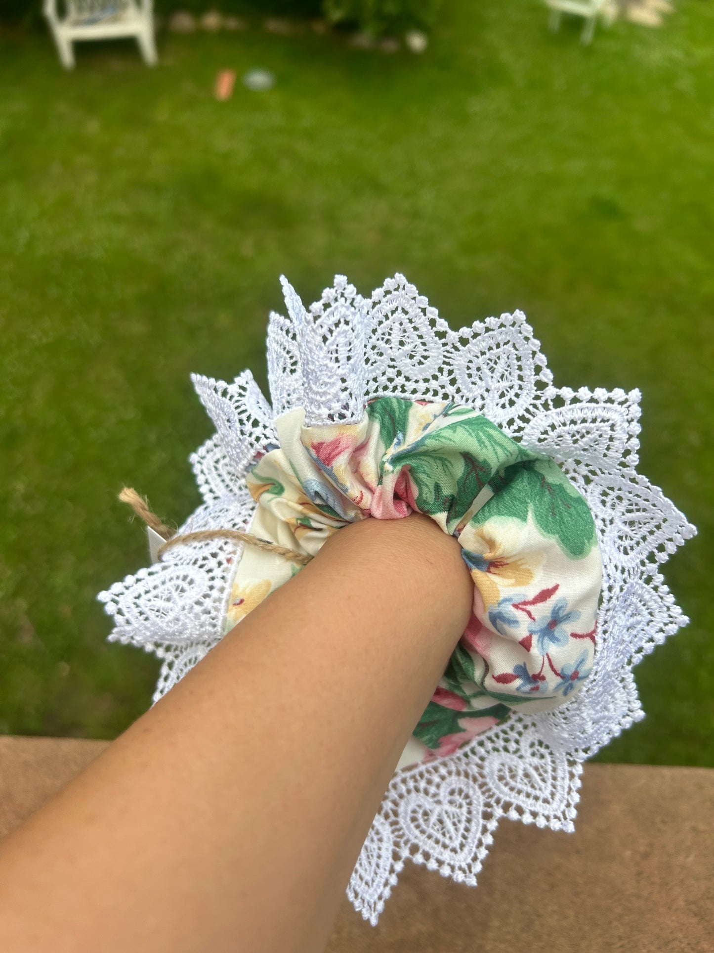Flower 2 - scrunchie