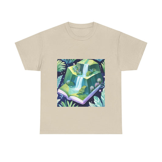 Whimsical Nature Tee, Nature Lover Shirt, Bookish Gift, Eco-Friendly Apparel, Unique Graphic T-Shirt, Unisex Heavy Cotton Tee
