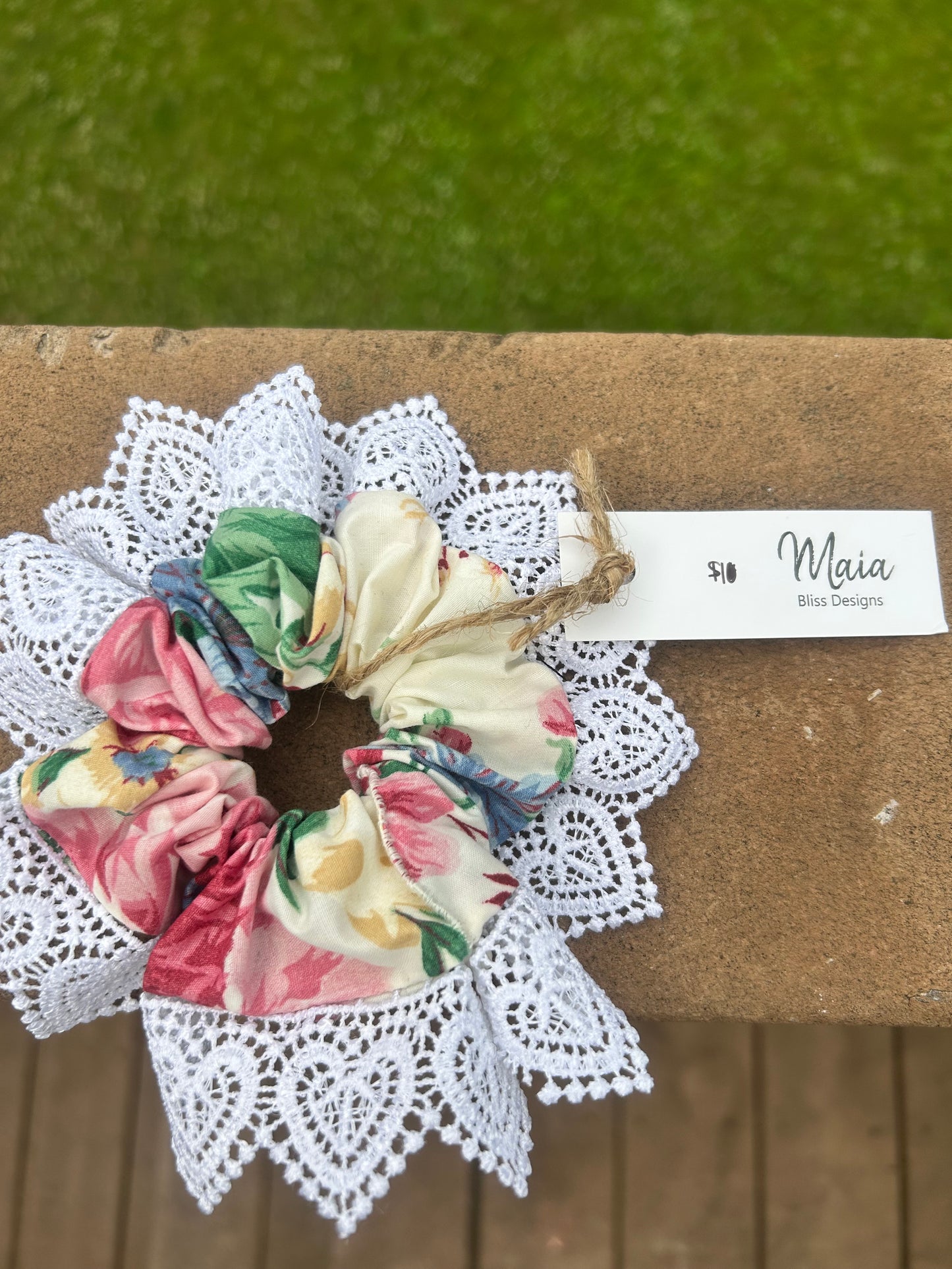 Flower 2 - scrunchie