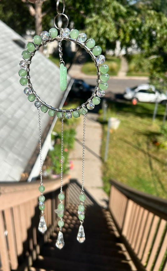 Buddha + Jade Style SunCatcher/Wall Hanging