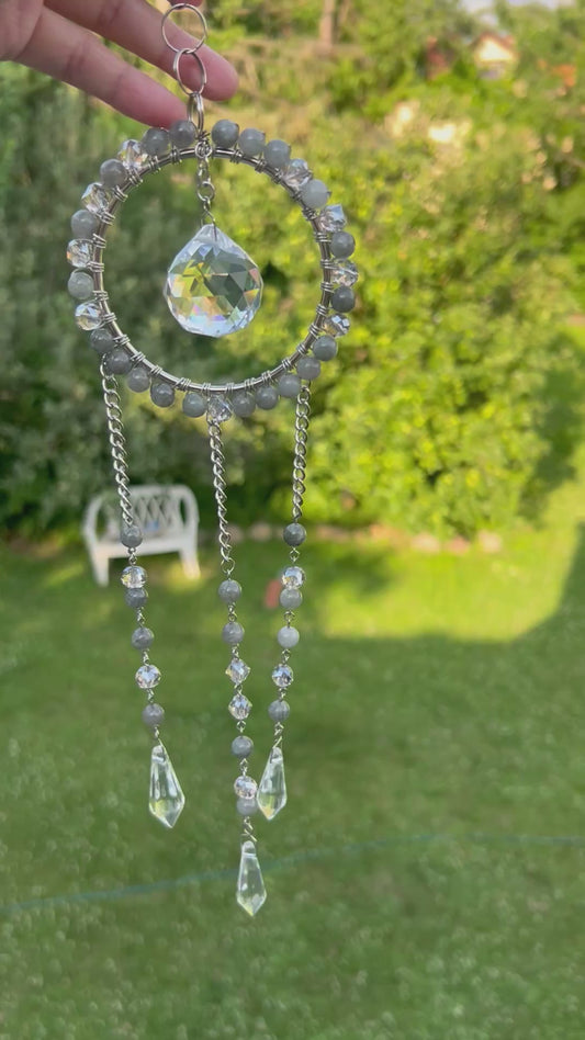 Burma Jade Beads Suncatcher
